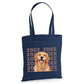 Personalised dog photo with repeating name canvas Tote Bag