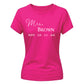Personalised Established Mrs Wedding Date Bride Ladies T-Shirt
