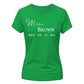 Personalised Established Mrs Wedding Date Bride Ladies T-Shirt