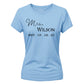 Personalised Established Mrs Wedding Date Bride Ladies T-Shirt