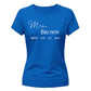 Personalised Established Mrs Wedding Date Bride Ladies T-Shirt