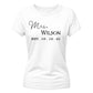 Personalised Established Mrs Wedding Date Bride Ladies T-Shirt