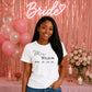 Personalised Established Mrs Wedding Date Bride Ladies T-Shirt