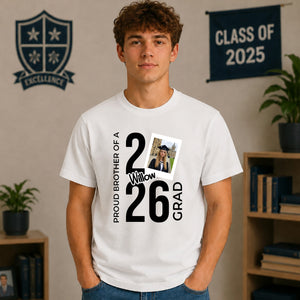 Personalised 2026 Graduation Unisex T-Shirt Custom Photo