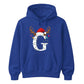 Personalised festive reindeer initial graphic Christmas Unisex Hoodie