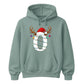 Personalised festive reindeer initial graphic Christmas Unisex Hoodie