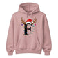 Personalised festive reindeer initial graphic Christmas Unisex Hoodie
