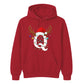 Personalised festive reindeer initial graphic Christmas Unisex Hoodie