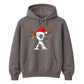 Personalised festive reindeer initial graphic Christmas Unisex Hoodie
