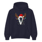 Personalised festive reindeer initial graphic Christmas Unisex Hoodie