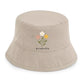 Personalised Floral Wildflower Name Adult Bucket Hat