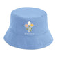 Personalised Floral Wildflower Name Adult Bucket Hat
