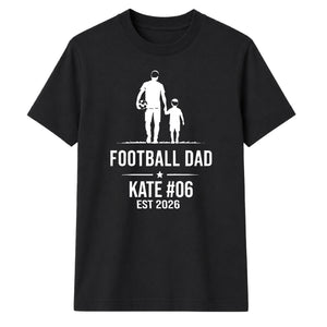 Personalised Football Dad Gift Soccer Dad Unisex T-Shirt