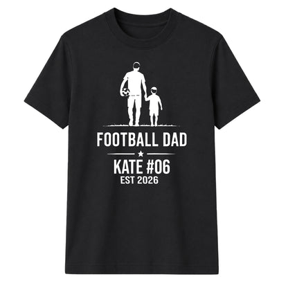 Personalised Football Dad Gift Soccer Dad Unisex T-Shirt