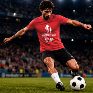 Personalised Football Dad Gift Soccer Dad Unisex T-Shirt