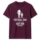 Personalised Football Dad Gift Soccer Dad Unisex T-Shirt