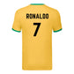 Personalised Football Player Name & Number Ringer Unisex T-Shirt