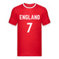 Personalised Football Team Name & Number Ringer Unisex T-Shirt