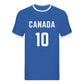 Personalised Football Team Name & Number Ringer Unisex T-Shirt