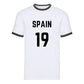 Personalised Football Team Name & Number Ringer Unisex T-Shirt
