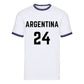 Personalised Football Team Name & Number Ringer Unisex T-Shirt