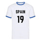 Personalised Football Team Name & Number Ringer Unisex T-Shirt