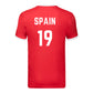 Personalised Football Custom Name & Number Country T-Shirt