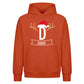 Personalised Initial Antler Christmas Oversized Hoodie