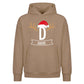 Personalised Initial Antler Christmas Oversized Hoodie