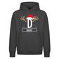 Personalised Initial Antler Christmas Oversized Hoodie