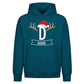 Personalised Initial Antler Christmas Oversized Hoodie