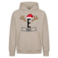Personalised Initial Antler Christmas Oversized Hoodie