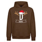 Personalised Initial Antler Christmas Oversized Hoodie