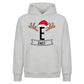 Personalised Initial Antler Christmas Oversized Hoodie