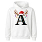 Personalised initial glowing light Christmas Kids Hoodies