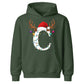 Personalised initial glowing light Christmas Kids Hoodies