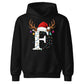 Personalised initial glowing light Christmas Kids Hoodies