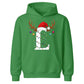 Personalised initial glowing light Christmas Kids Hoodies