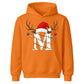 Personalised initial glowing light Christmas Kids Hoodies