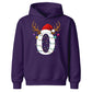 Personalised initial glowing light Christmas Kids Hoodies
