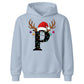 Personalised initial glowing light Christmas Kids Hoodies