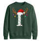 Personalised initial monogram Christmas Unisex Sweatshirt