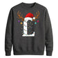 Personalised initial monogram Christmas Unisex Sweatshirt