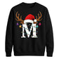 Personalised initial monogram Christmas Unisex Sweatshirt