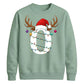 Personalised initial monogram Christmas Unisex Sweatshirt