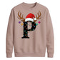 Personalised initial monogram Christmas Unisex Sweatshirt