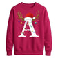 Personalised initial monogram Christmas Unisex Sweatshirt