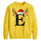 Personalised initial monogram Christmas Unisex Sweatshirt