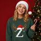 Personalised initial monogram Christmas Unisex Sweatshirt