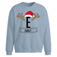 Personalised Initial Name Christmas Oversized Sweatshirt